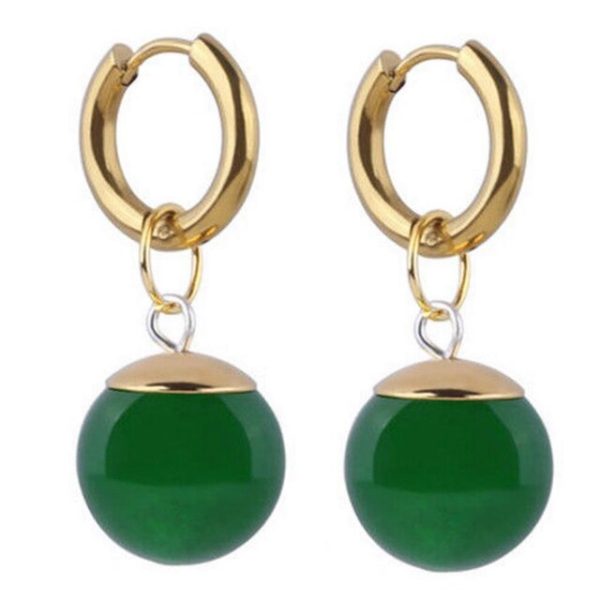 Dragon Ball Z Potara Earrings - Green Studs